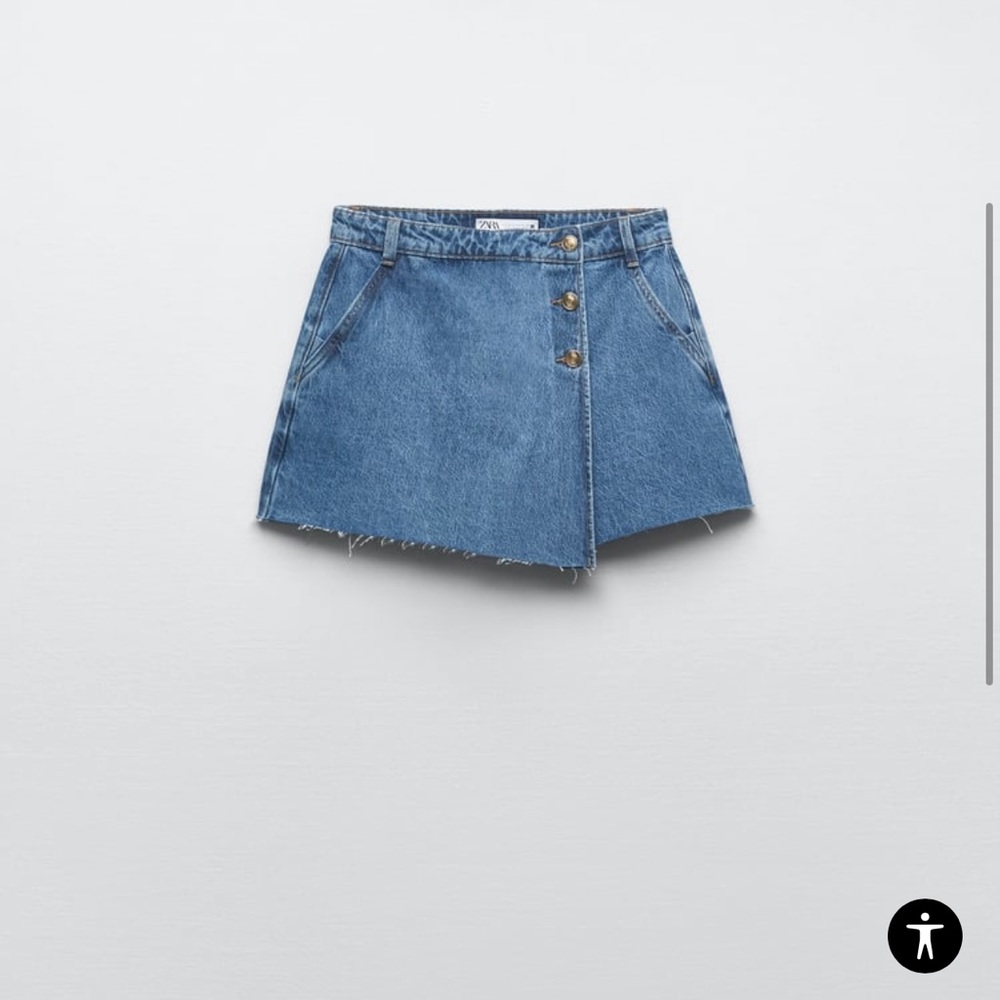 Zara buttoned wrap skort